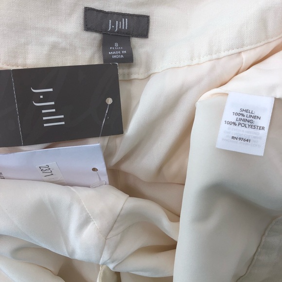 New J Jill Ivory size 8 petite pants - Picture 3 of 8
